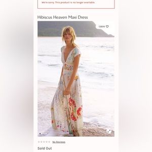 NEW WITH TAGS - Free People Hibiscus Heaven Maxi Dress